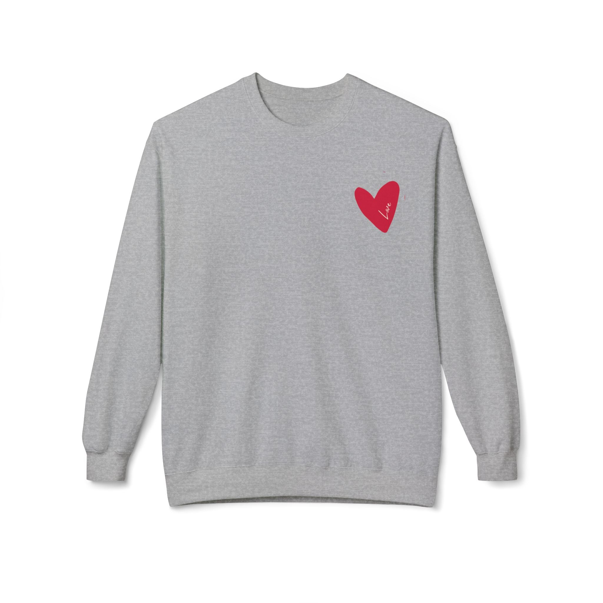 ‘ How He Loves Us”, Unisex Midweight Softstyle Fleece Crewneck Sweatshirt