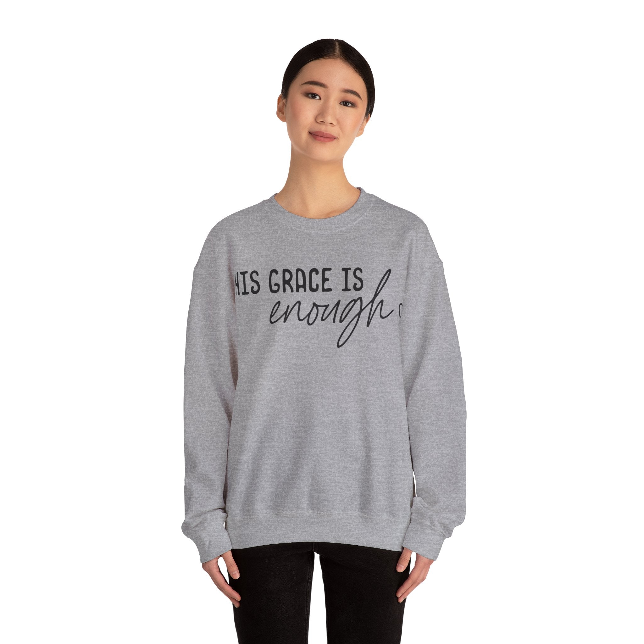 His Grace; Unisex Heavy Blend™ Crewneck Sweatshirt