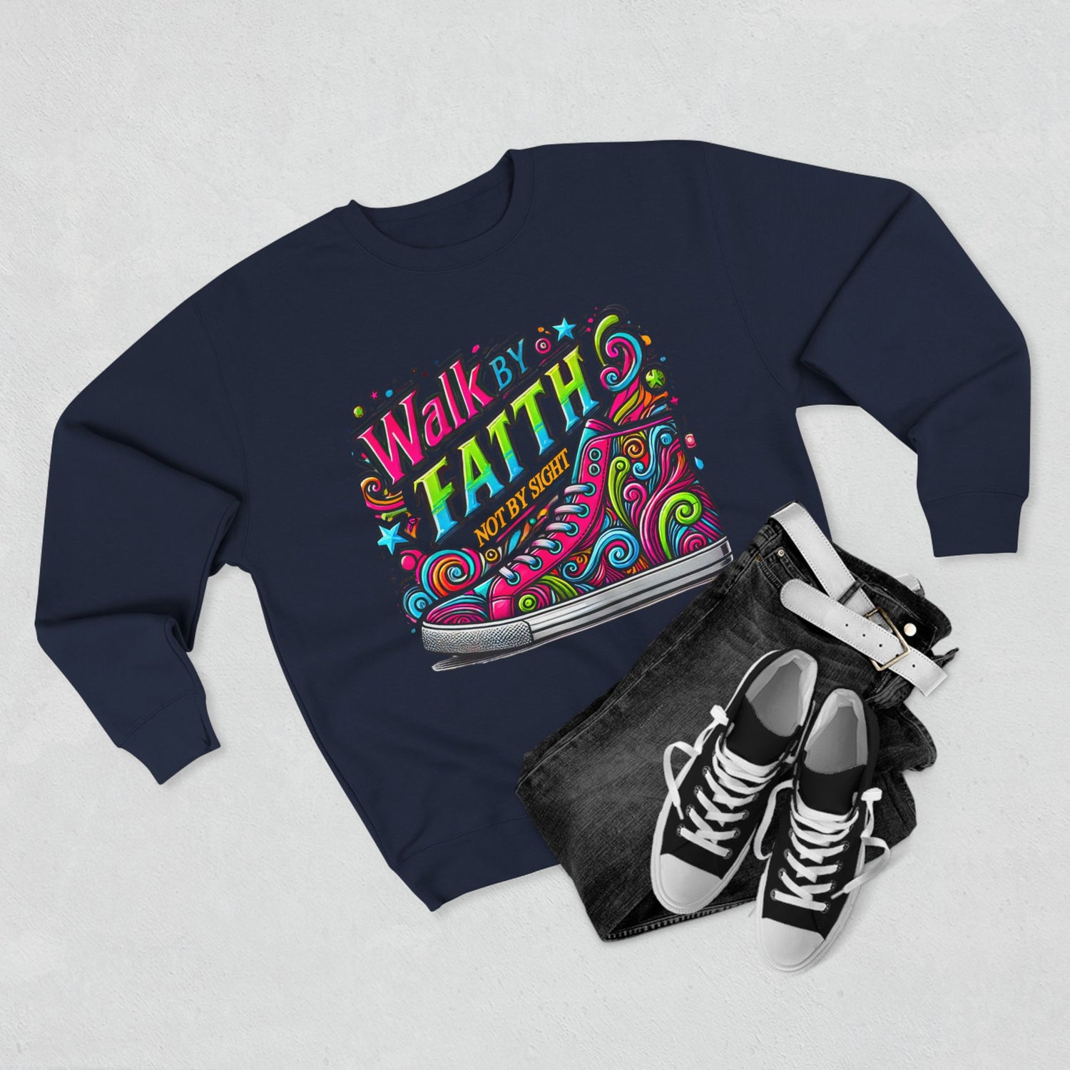 Unisex Crewneck Sweatshirt “ Walk by Faith”