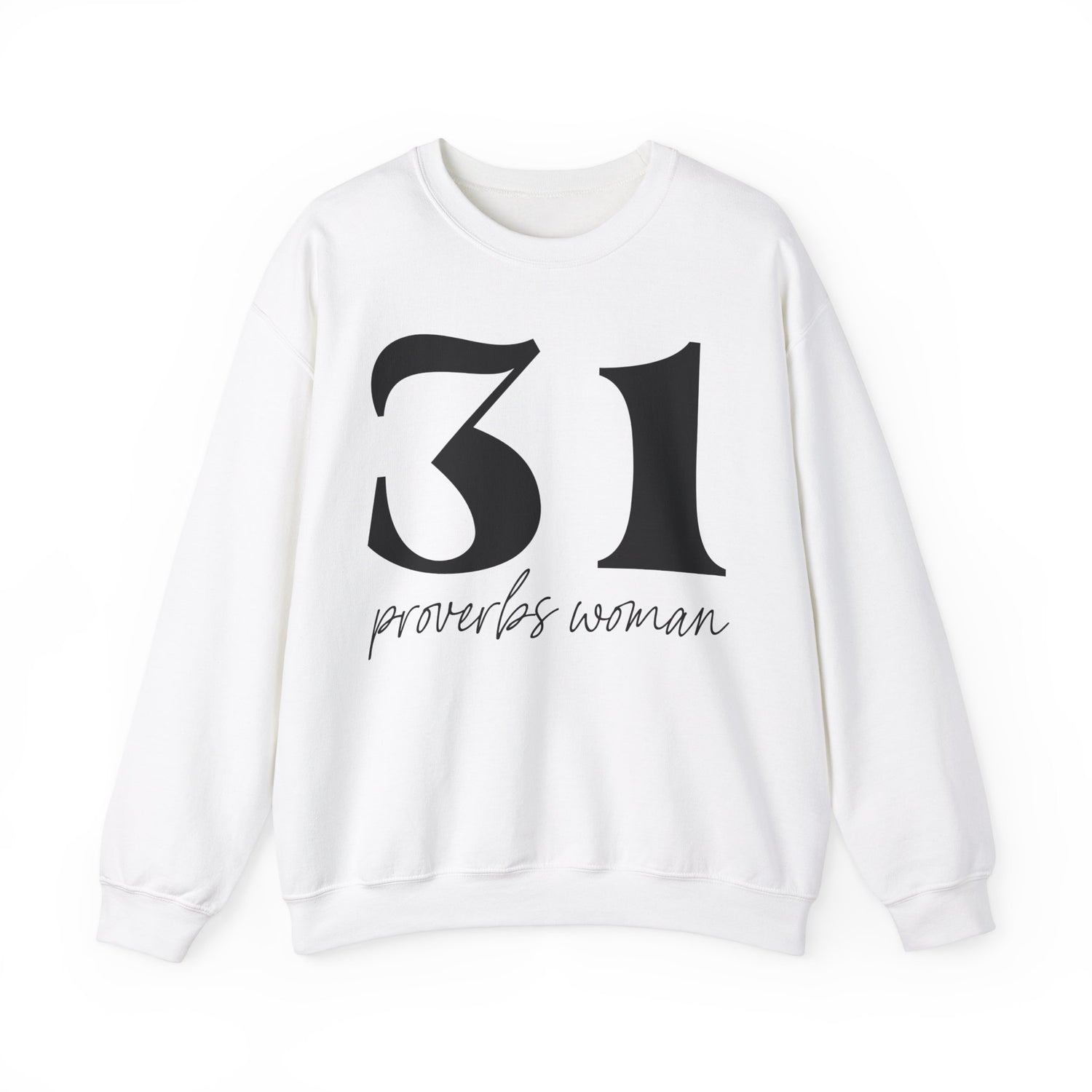 31 proverb woman Unisex Heavy Blend™ Crewneck Sweatshirt