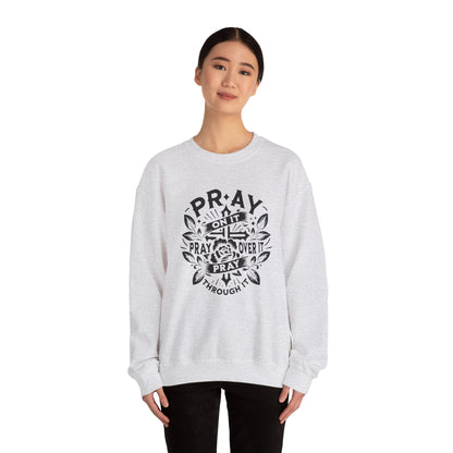 Pray over it Unisex Heavy Blend™ Crewneck Sweatshirt