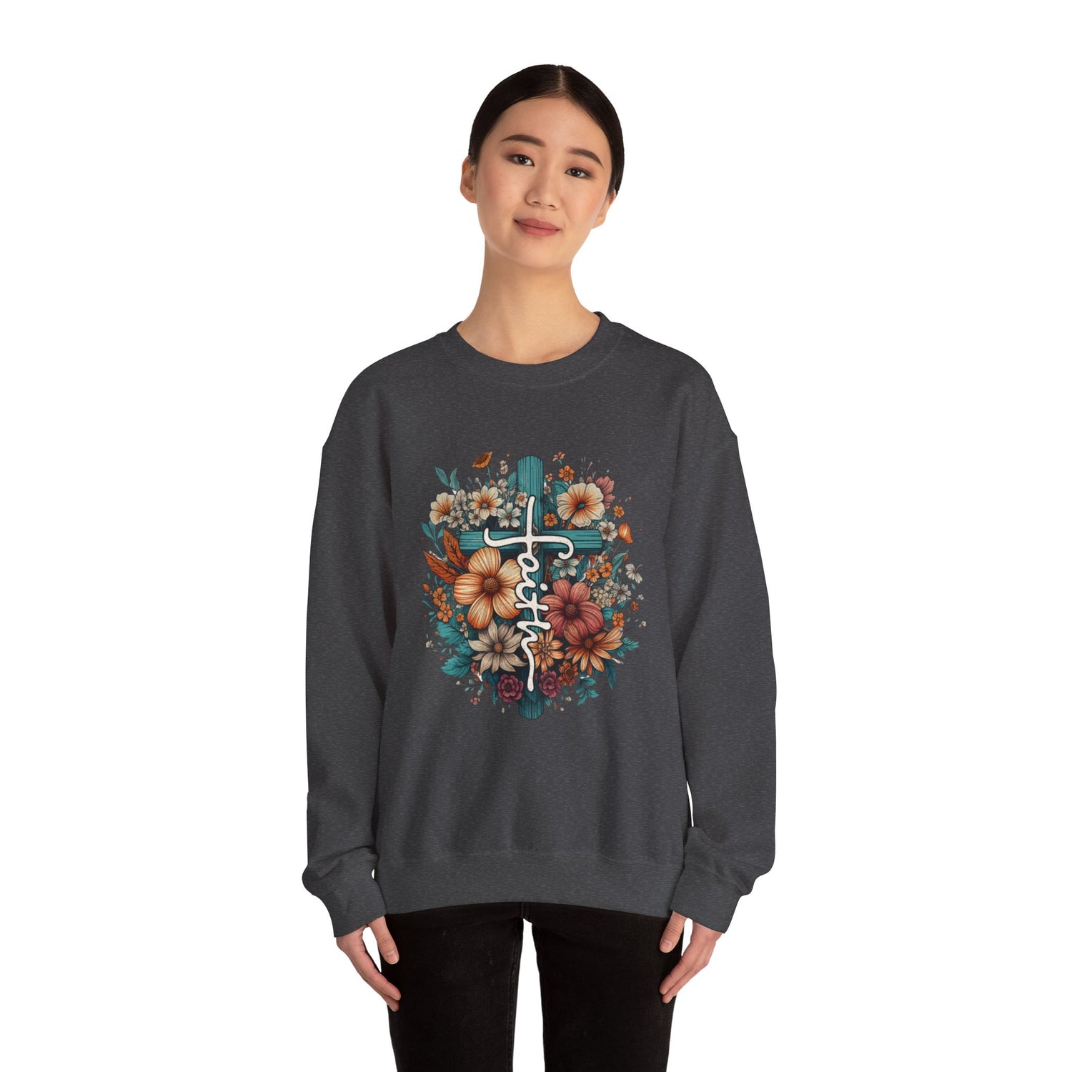 Faith Unisex Heavy Blend™ Crewneck Sweatshirt