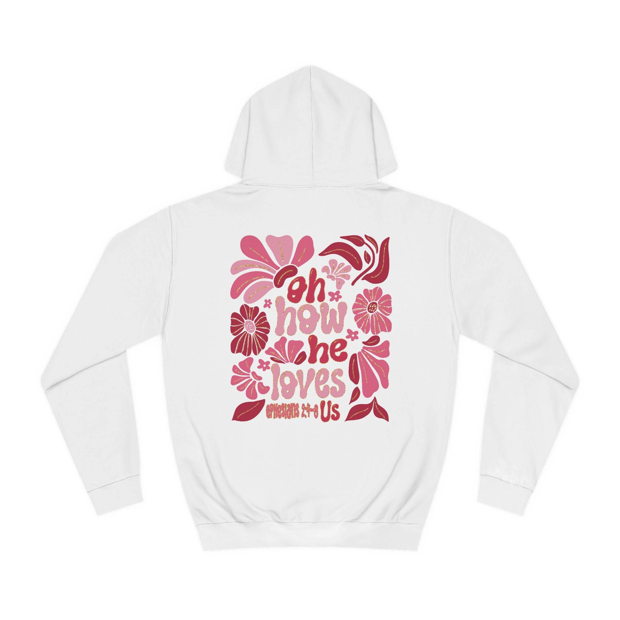 “ How He loves us”, Unisex College Hoodie