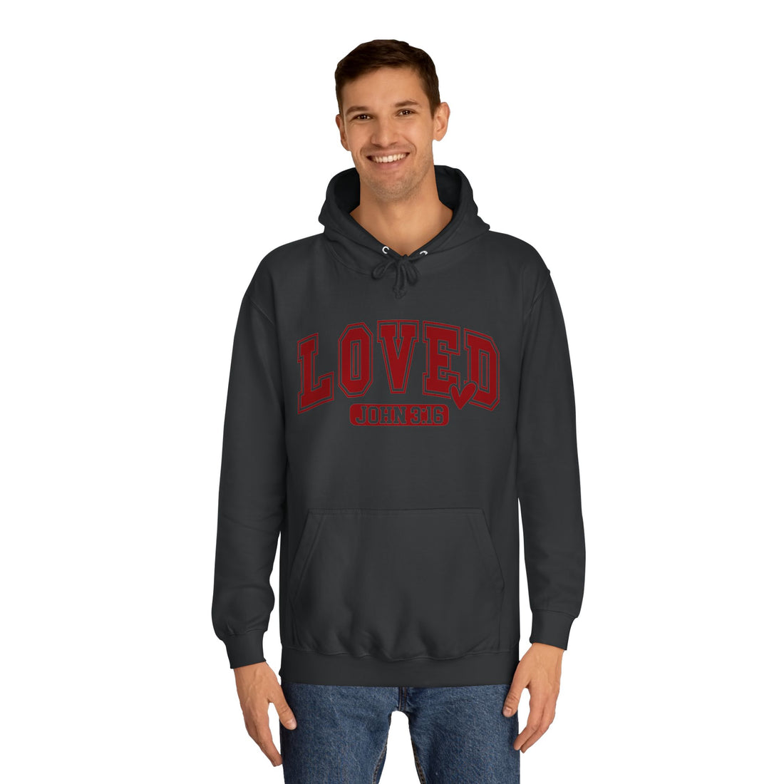 “ Loved” Unisex College Hoodie