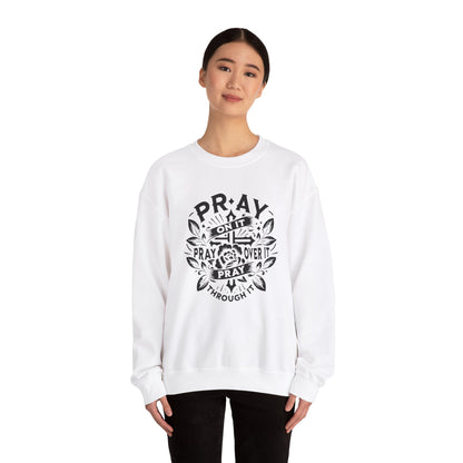 Pray over it Unisex Heavy Blend™ Crewneck Sweatshirt