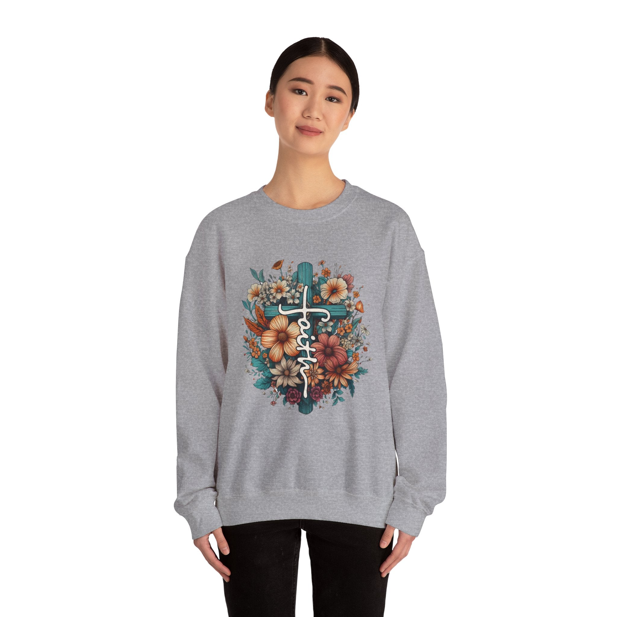 Faith Unisex Heavy Blend™ Crewneck Sweatshirt