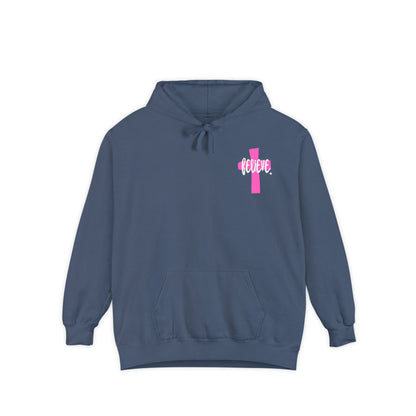 ‘’ walk by Faith” Unisex Garment-Dyed Hoodie