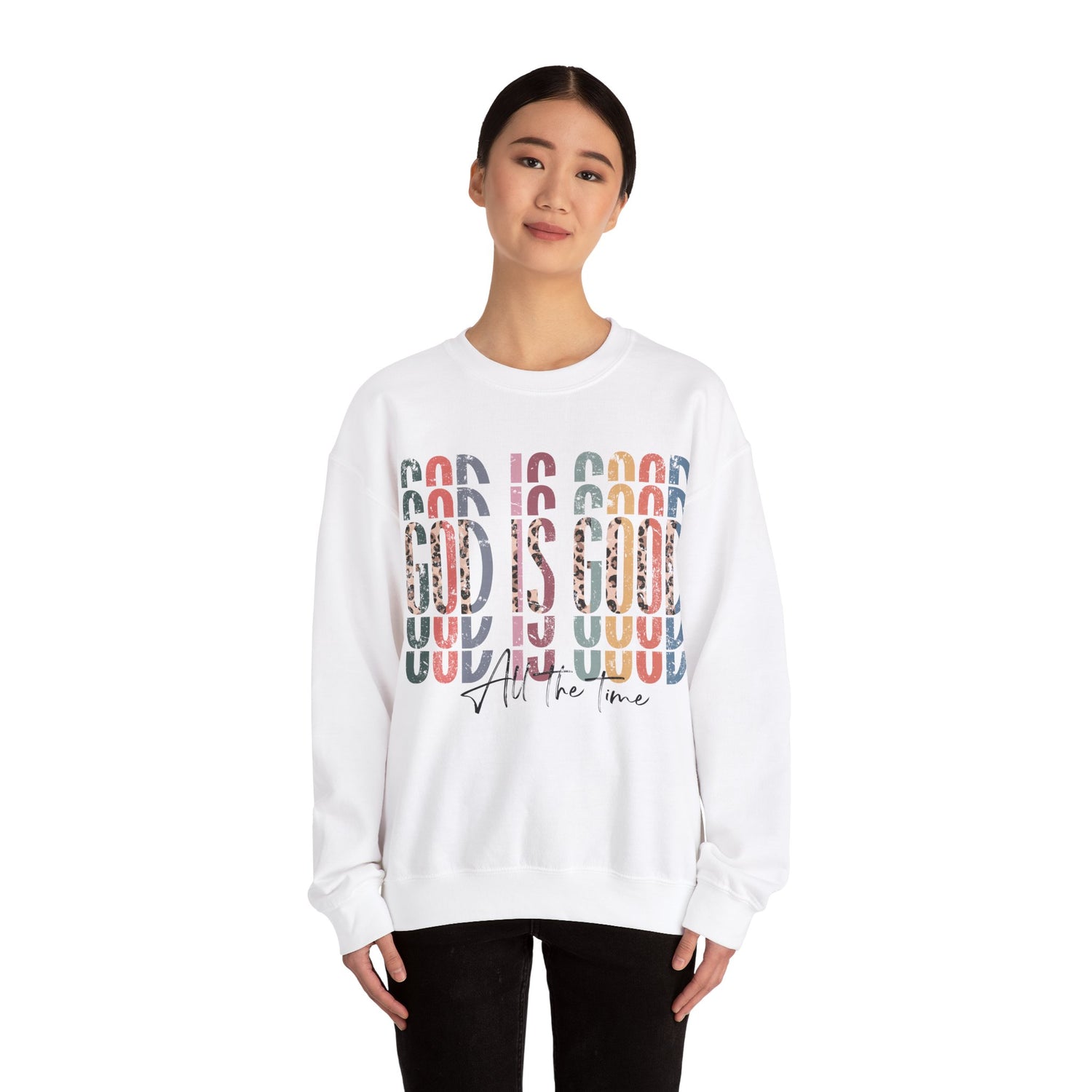 God is good, Unisex Heavy Blend™ Crewneck Sweatshirt