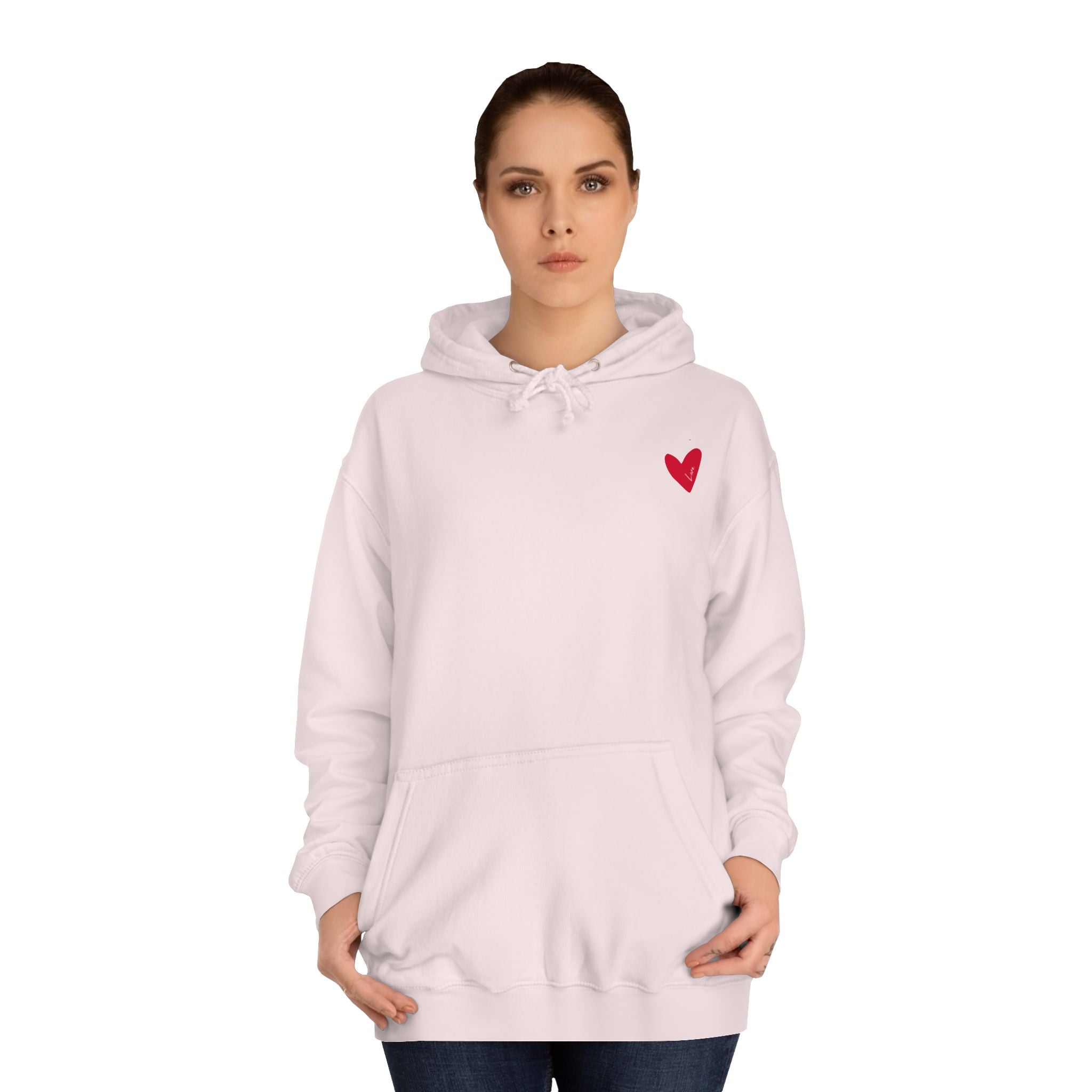 “ How He loves us”, Unisex College Hoodie