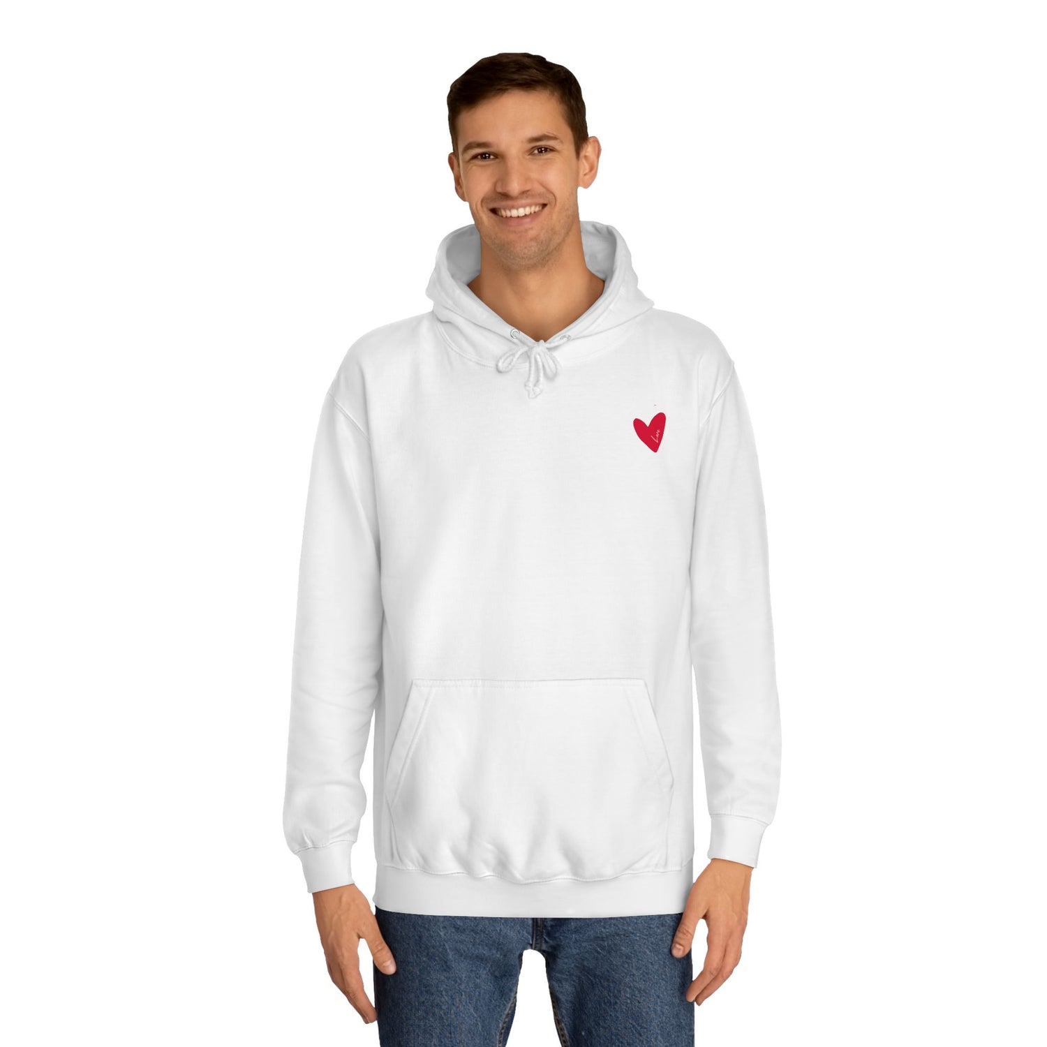 “ How He loves us”, Unisex College Hoodie