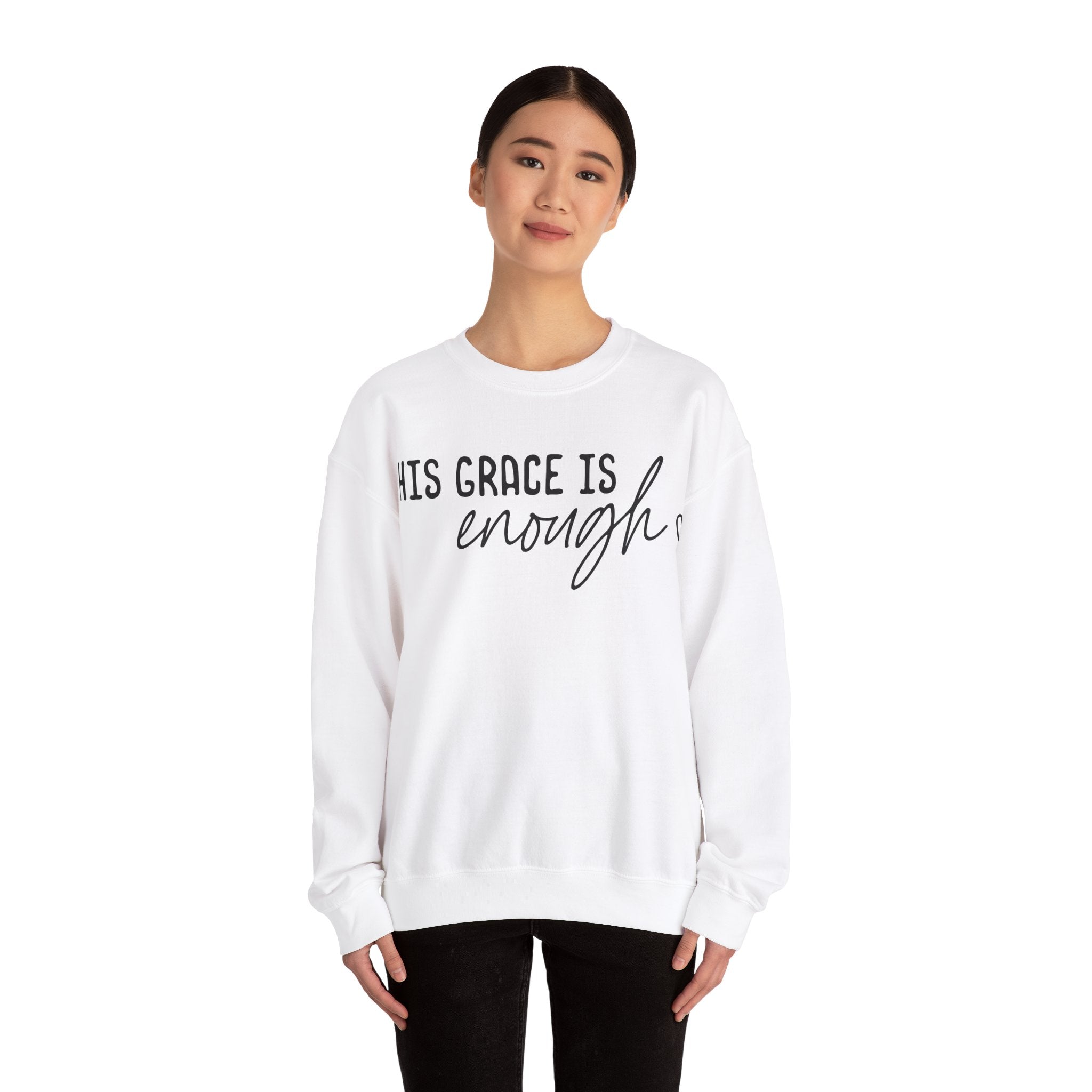 His Grace; Unisex Heavy Blend™ Crewneck Sweatshirt