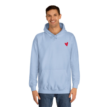 “ How He loves us”, Unisex College Hoodie