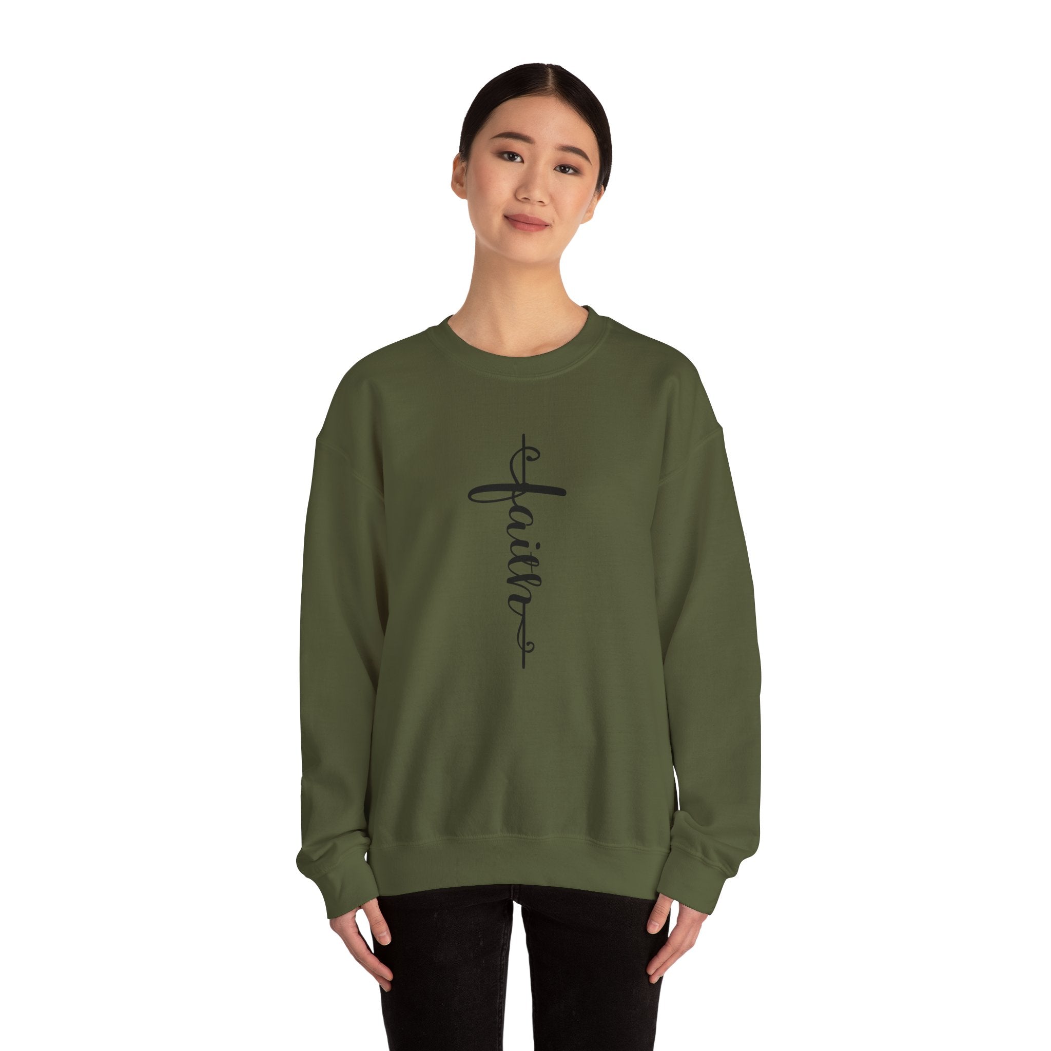 Faith, Unisex Heavy Blend™ Crewneck Sweatshirt