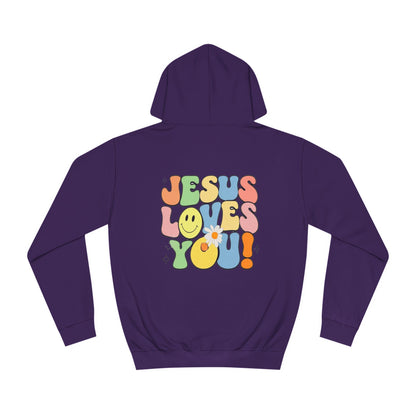 “ Jesus Loves You”, Unisex College Hoodie