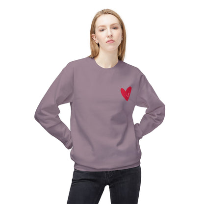 ‘ How He Loves Us”, Unisex Midweight Softstyle Fleece Crewneck Sweatshirt